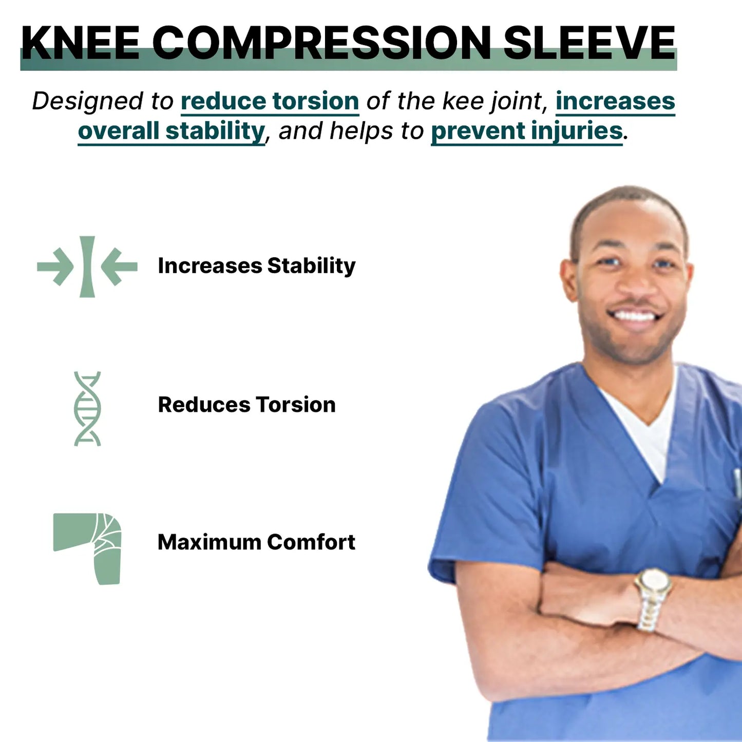 [MOVEX]  Knee Stability Compression Sleeve