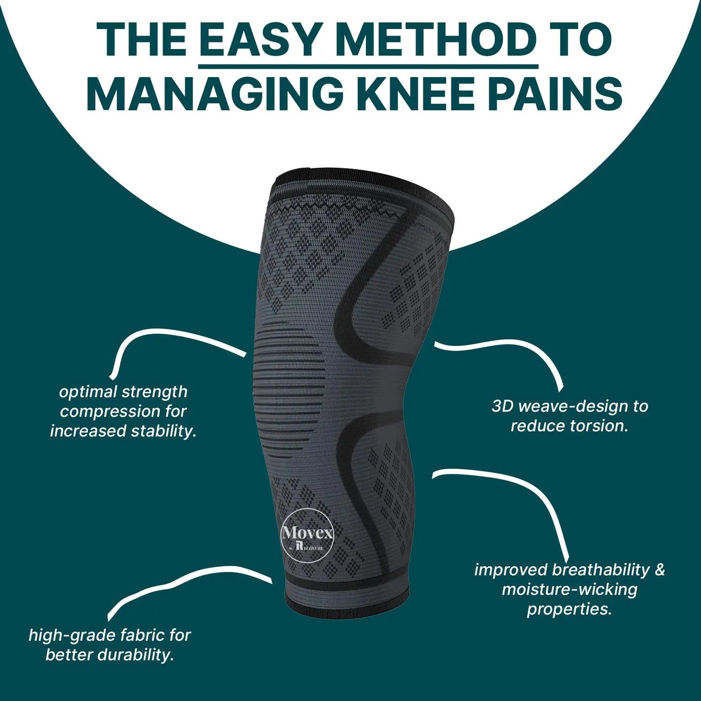 [MOVEX]  Knee Stability Compression Sleeve