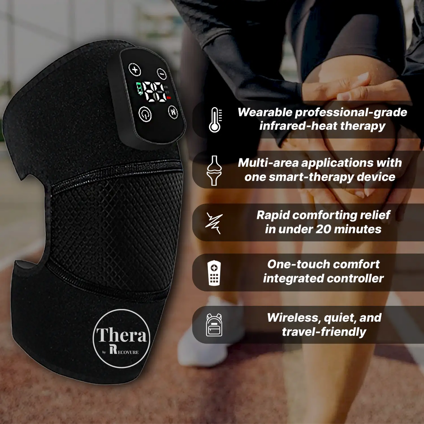 THERA™ Wearable Infrared-Heat Massager For Knee Pains