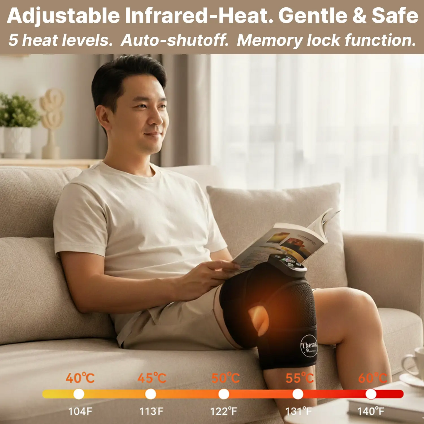 THERA™ Wearable Infrared-Heat Massager For Knee Pains