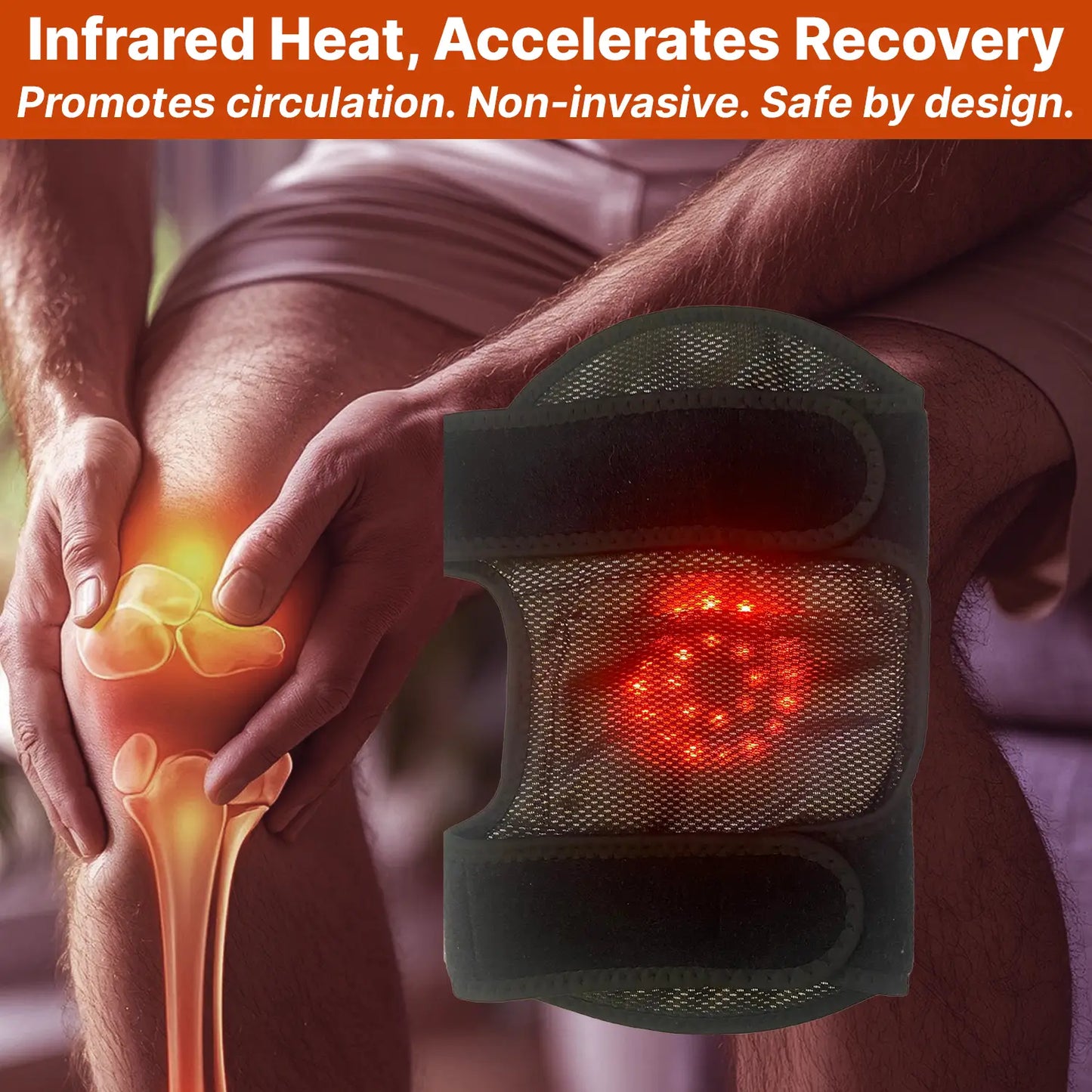 THERA™ Wearable Infrared-Heat Massager For Knee Pains