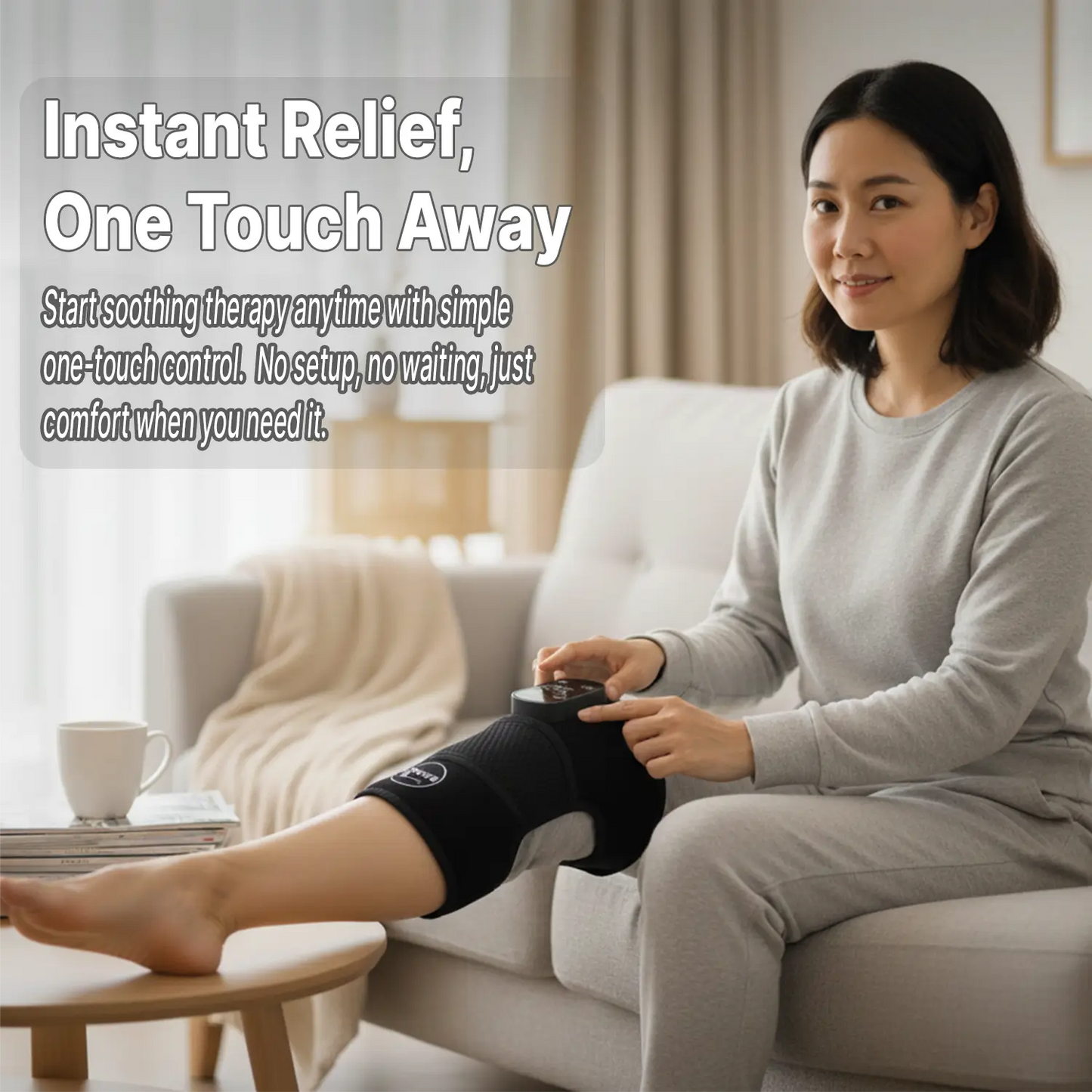 THERA™ Infrared Heat Knee Massager – Wearable Relief for Joint Pain