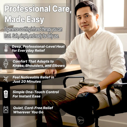 THERA™ Infrared Heat Knee Massager – Wearable Relief for Joint Pain