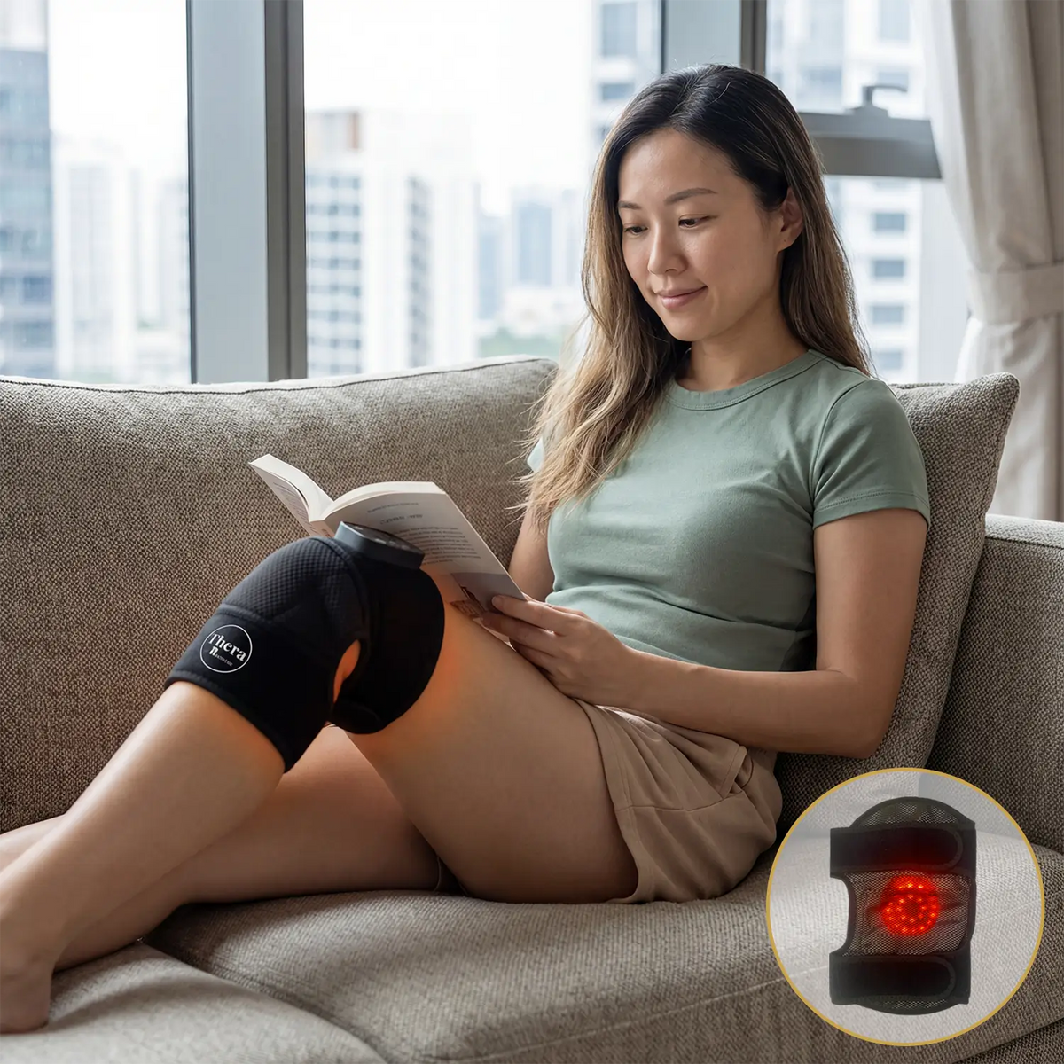 THERA™:  Hands-free relief for aching, overworked knees