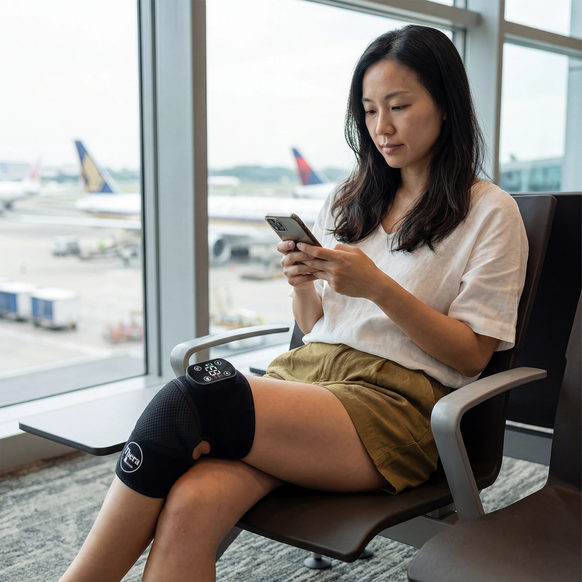 THERA™:  Hands-free relief for aching, overworked knees