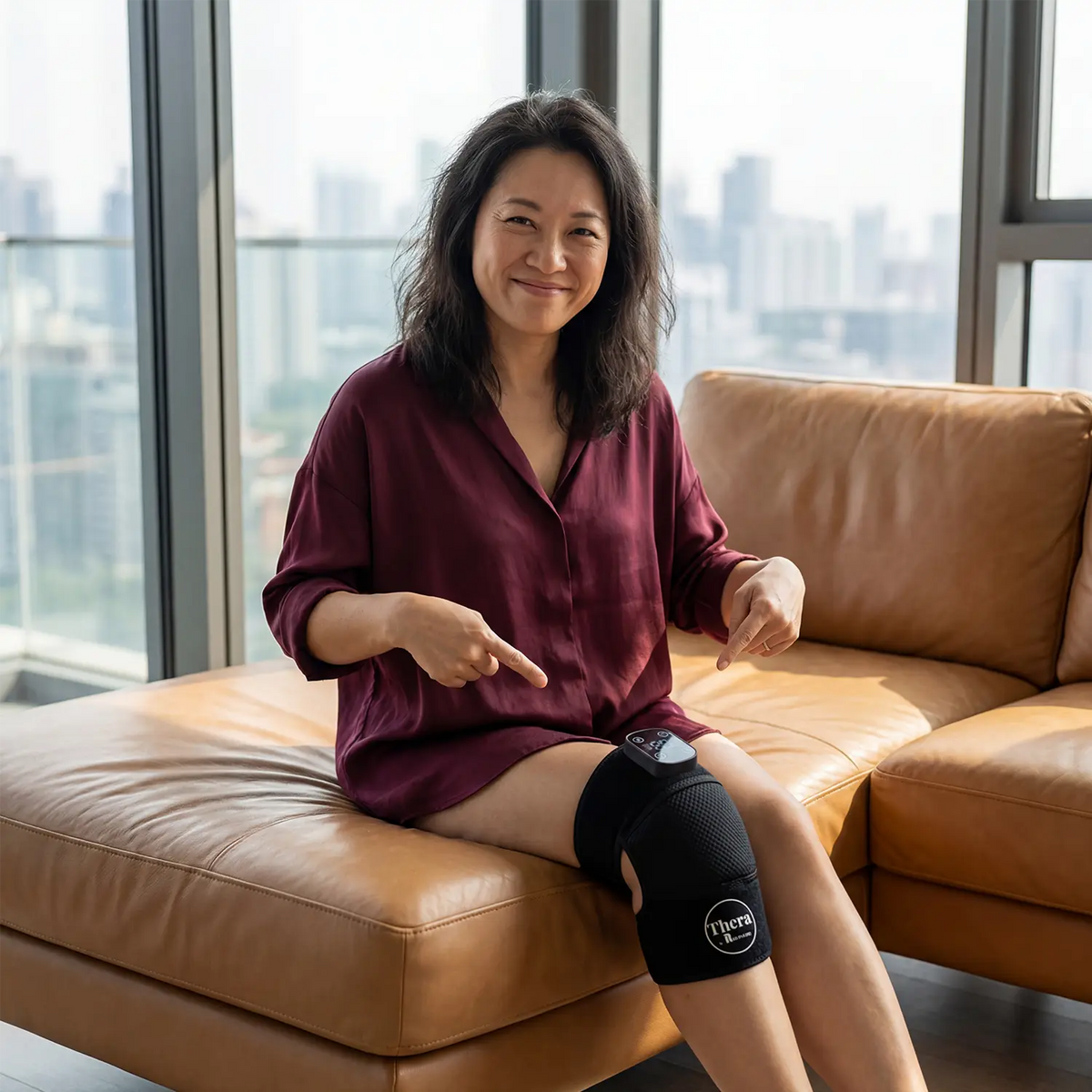 THERA™:  Hands-free relief for aching, overworked knees