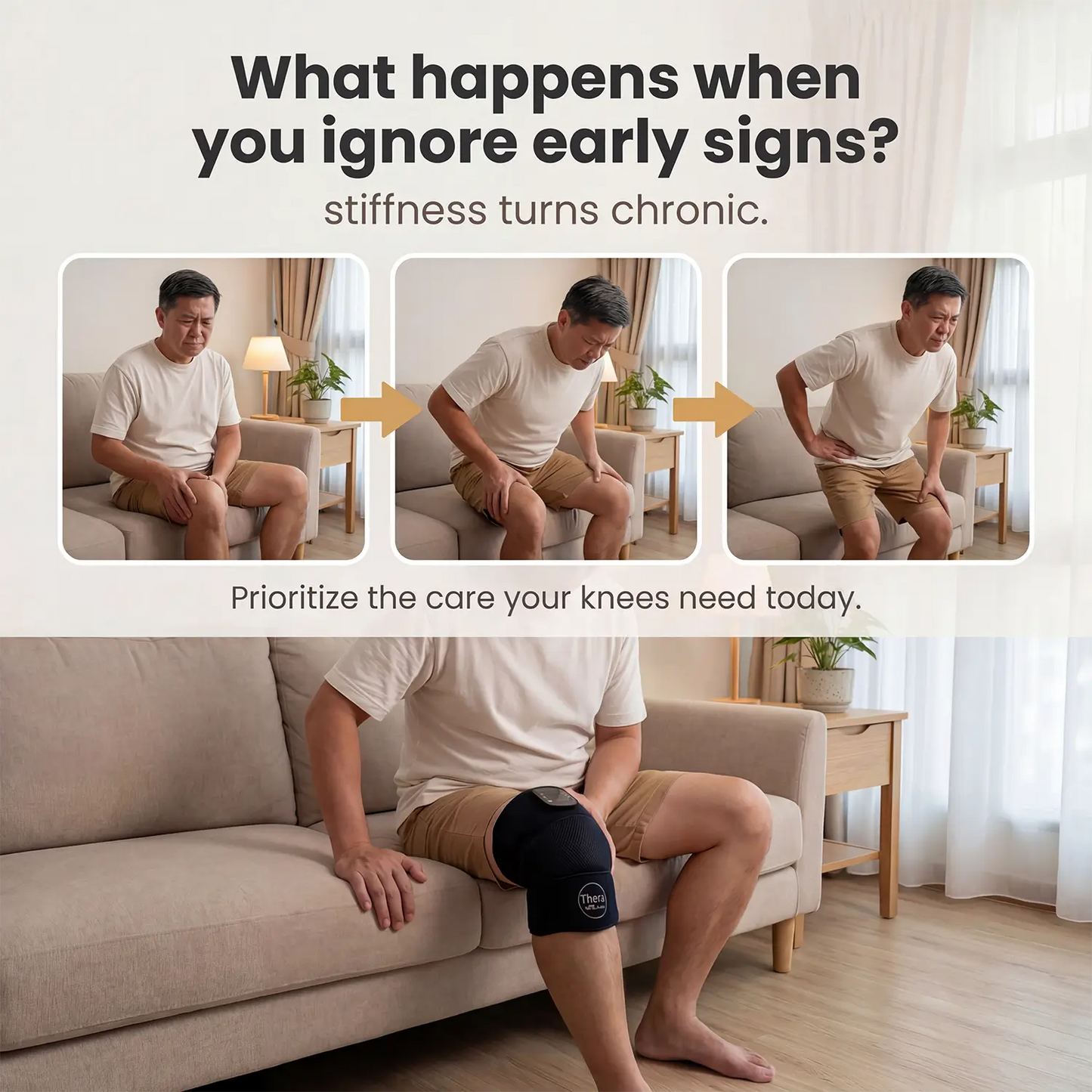 THERA™ Wearable Knee Relief for Stiff, Sore Knees