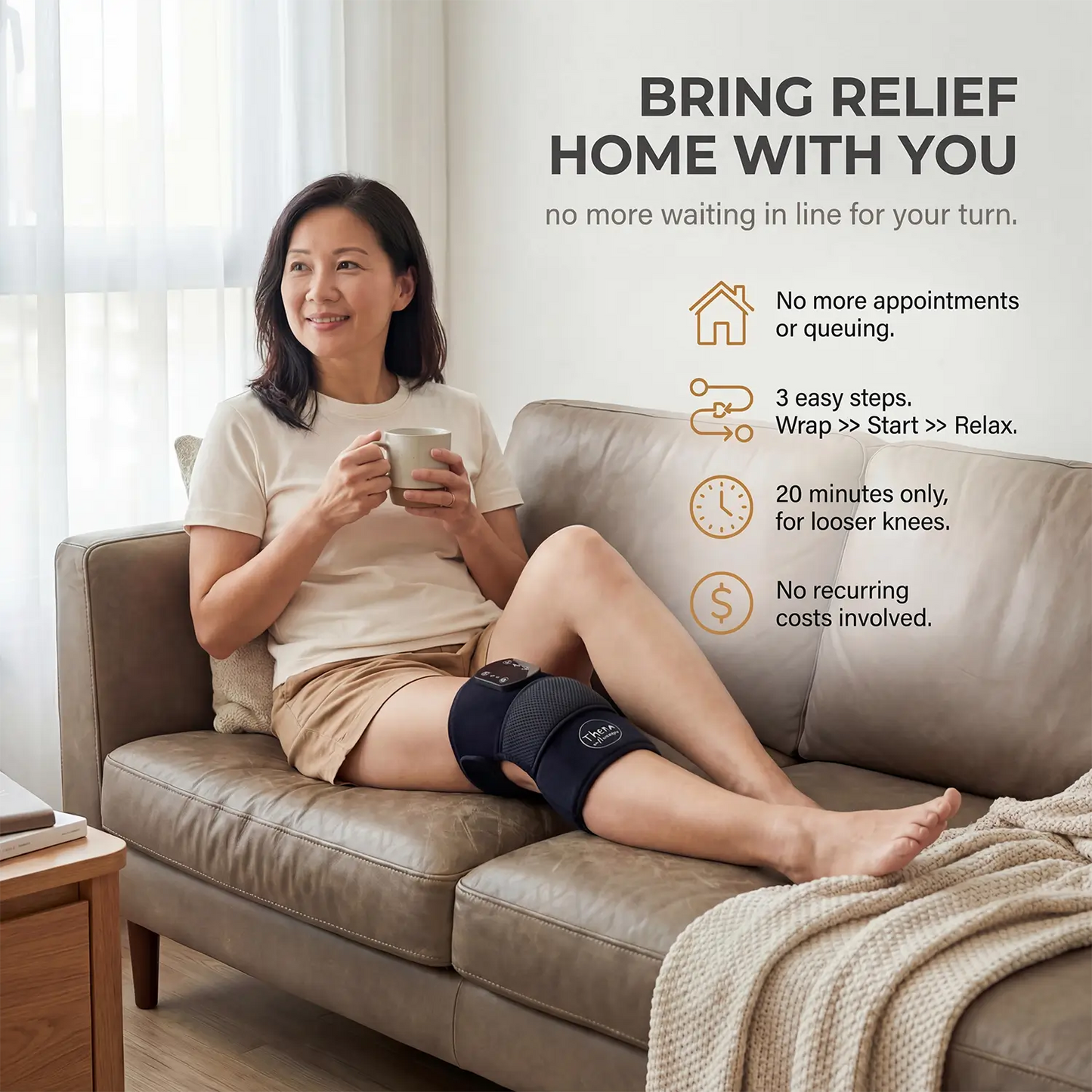 THERA™ Wearable Knee Relief for Stiff, Sore Knees