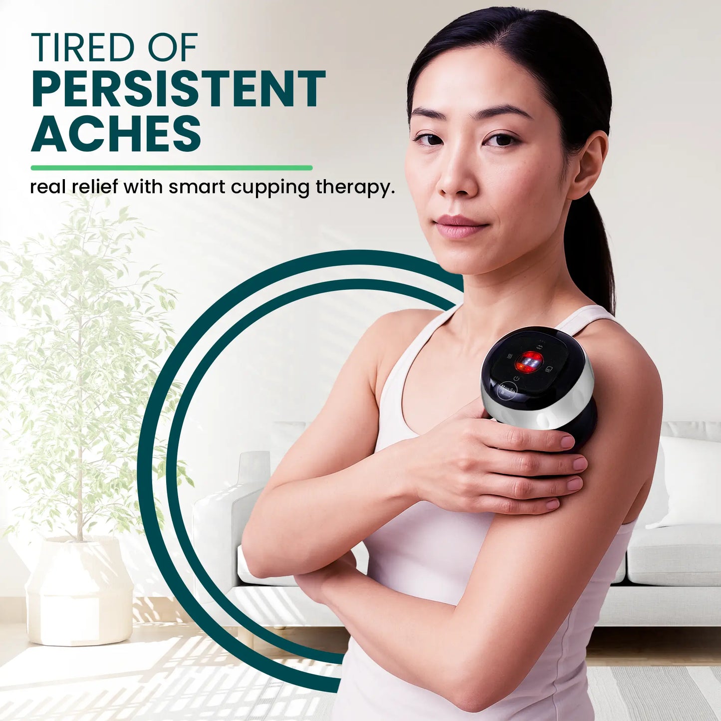 [REVIA] Smart Cupping PRO, Red-Light Therapy & Dynamic Suction