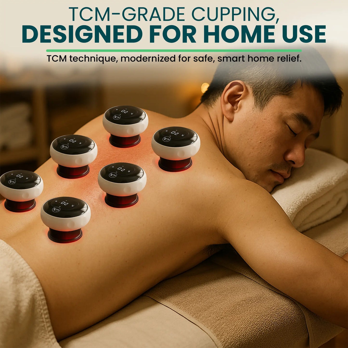[REVIA] Smart Cupping PRO, Red-Light Therapy & Dynamic Suction
